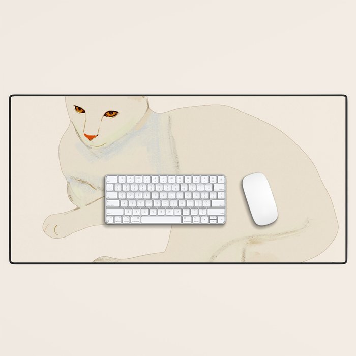 Minimal Abstract Art Cat 7 Desk Mat Gallery Image 1