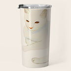 Minimal Abstract Art Cat 7 Travel Mug Gallery Image 3