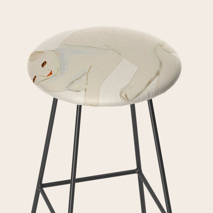 Minimal Abstract Art Cat 7 Stool Gallery Image 2