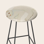 Minimal Abstract Art Cat 7 Stool Gallery Image 2