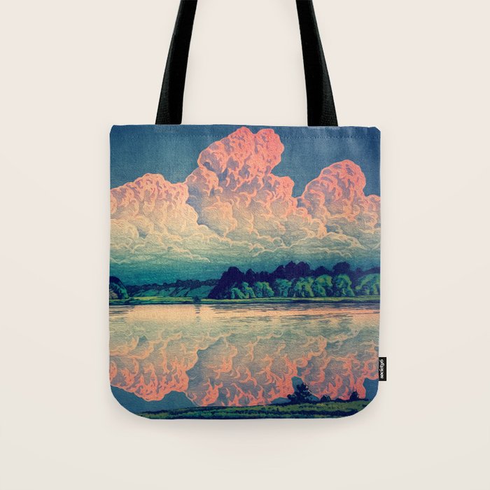 Admiring the Clouds in Kono Tote Bag Gallery Image 1