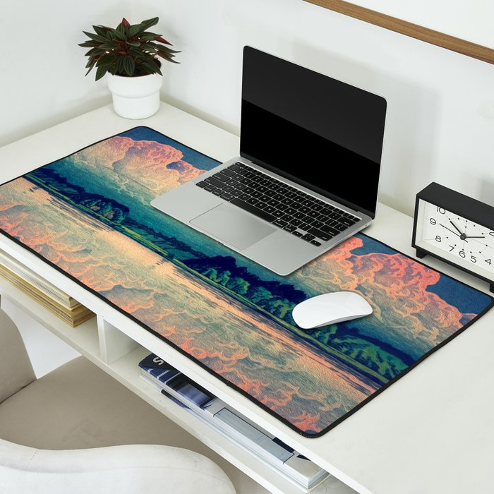 Admiring the Clouds in Kono Desk Mat Gallery Image 2