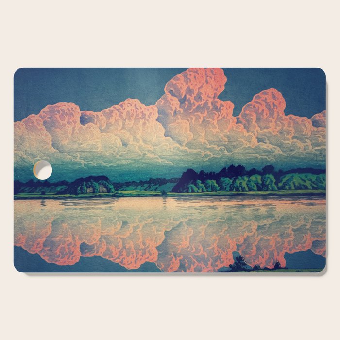 Admiring the Clouds in Kono Cutting Board Gallery Image 1
