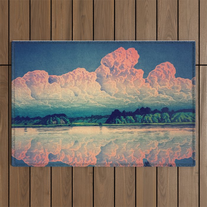 Admiring the Clouds in Kono Outdoor Rug Gallery Image 1