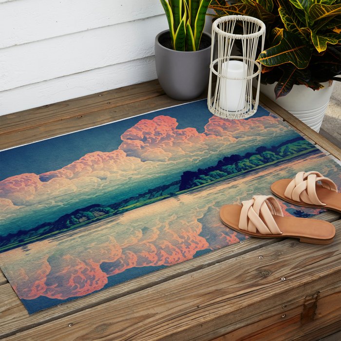 Admiring the Clouds in Kono Outdoor Rug Gallery Image 2