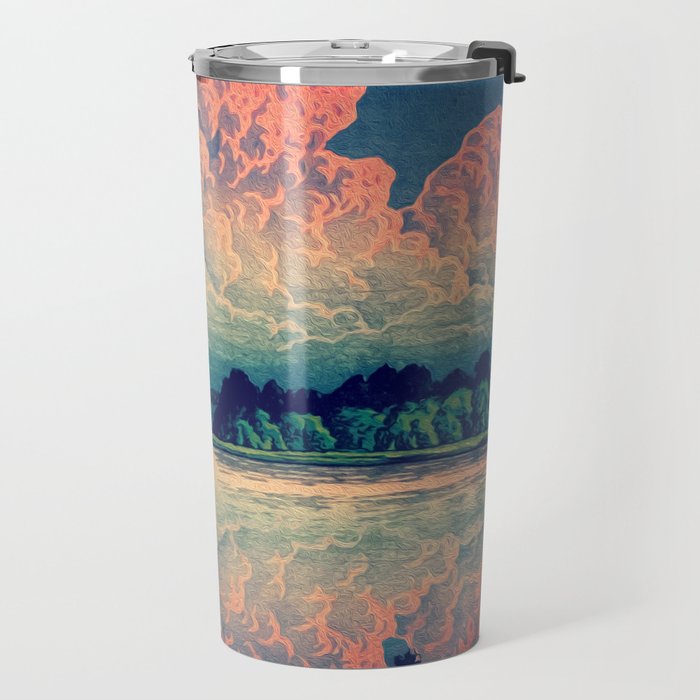 Admiring the Clouds in Kono Travel Mug Gallery Image 2