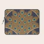 Peacock Art Deco Laptop Sleeve Gallery Image 1