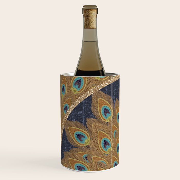 Peacock Art Deco Wine Chiller Gallery Image 2