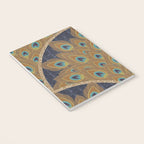 Peacock Art Deco Notebook Gallery Image 3