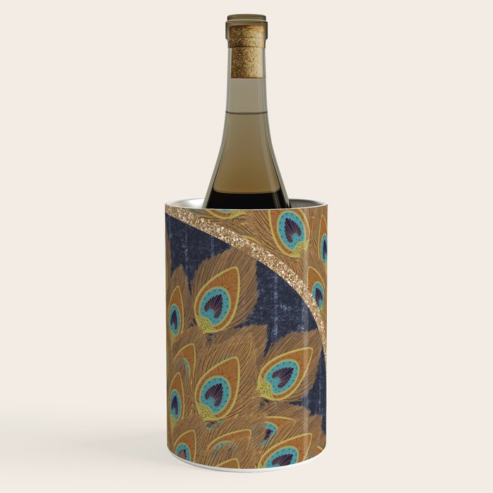 Peacock Art Deco Wine Chiller Gallery Image 3