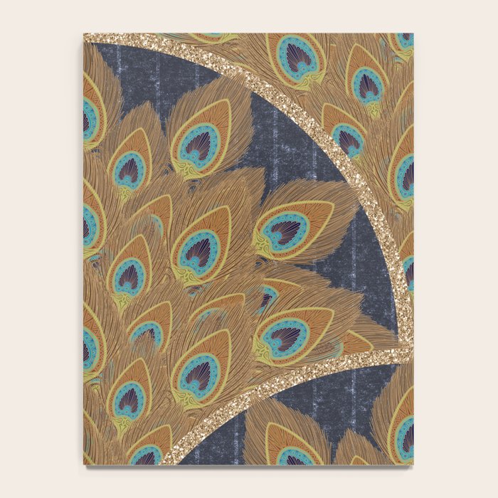 Peacock Art Deco Notebook Gallery Image 4