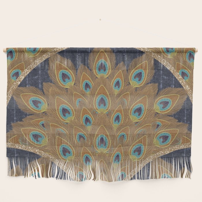 Peacock Art Deco Wall Hanging Gallery Image 1