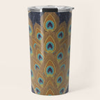 Peacock Art Deco Travel Mug Gallery Image 1