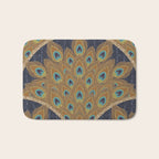 Peacock Art Deco Bath Mat Gallery Image 1