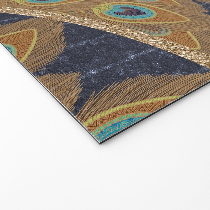 Peacock Art Deco Welcome Mat Gallery Image 2