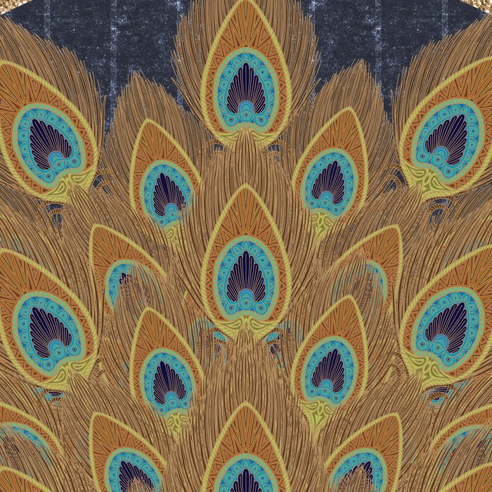 Peacock Art Deco Coffee Mug Gallery Image 2