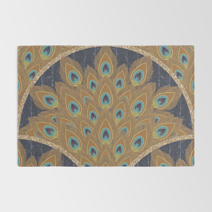 Peacock Art Deco Rug Gallery Image 2