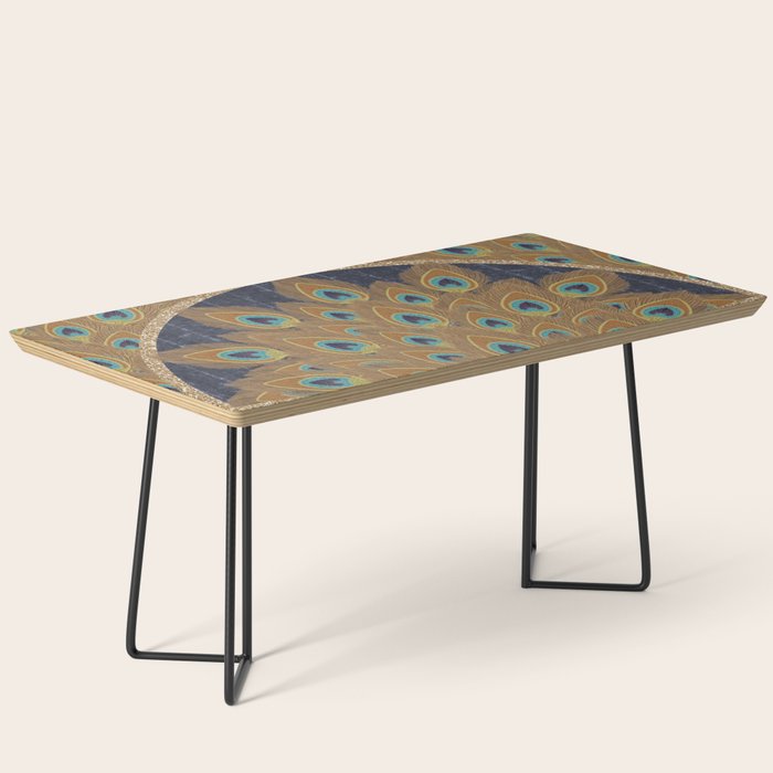Peacock Art Deco Coffee Table Gallery Image 1