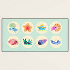 Hermit crab & starfish Desk Mat Gallery Image 3