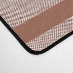 Riverbed Stripes Textured Stripe Pattern in Baked Clay Desk Mat Gallery Image 4
