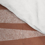 Riverbed Stripes Textured Stripe Pattern in Baked Clay Comforter Gallery Image 4
