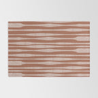 Riverbed Stripes Textured Stripe Pattern in Baked Clay Rug Gallery Image 2