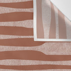 Riverbed Stripes Textured Stripe Pattern in Baked Clay Wall Tapestry Gallery Image 3