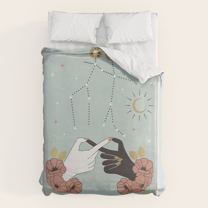 Gemini Zodiac Series Duvet Cover Gallery Image 6