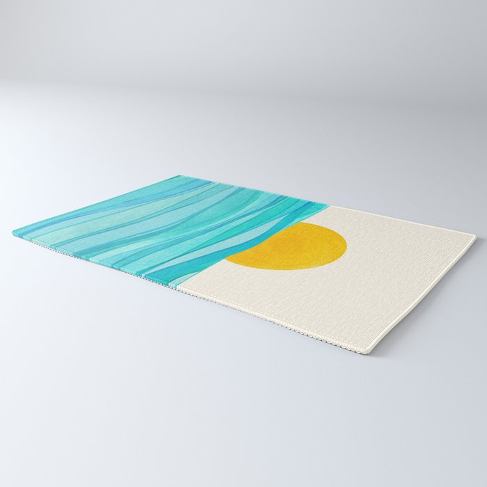 Ocean View Colorful Landscape Rug Gallery Image 3