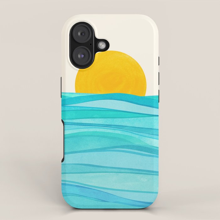 Ocean View Colorful Landscape iPhone Case Gallery Image 1