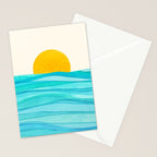 Ocean View Colorful Landscape Stationery Card Gallery Image 2