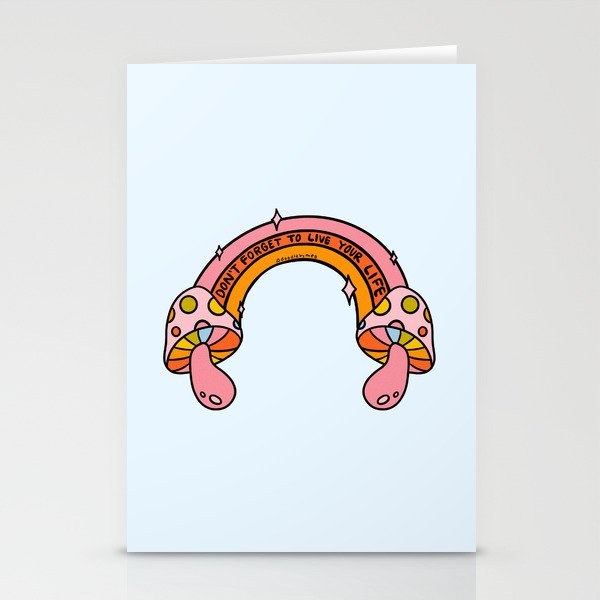 Don't Forget to Live Your Life Stationery Card Gallery Image 1