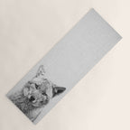 Coyote - Black & White Yoga Mat Gallery Image 1