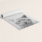 Coyote - Black & White Yoga Mat Gallery Image 2