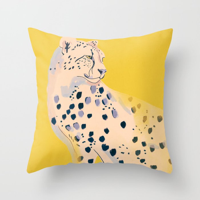 Cheetah 15 Throw Pillow Gallery Image 1