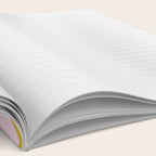swirly groovy marble chartreuse and soft pink Notebook Gallery Image 2