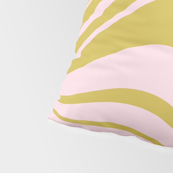 swirly groovy marble chartreuse and soft pink Pillow Sham Gallery Image 4