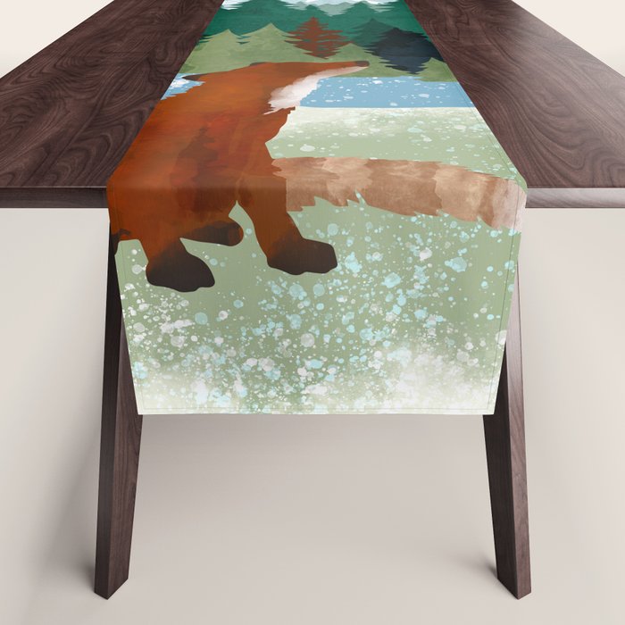 Winter Fox Vista Table Runner Gallery Image 1