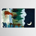 Winter Fox Vista Tablecloth Gallery Image 2