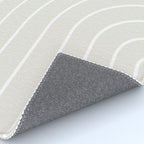 Minimal Arch II Natural Off White Modern Geometric Lines Rug Gallery Image 4