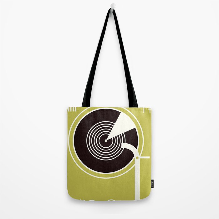 Vintage Record Player Tote Bag Gallery Image 2