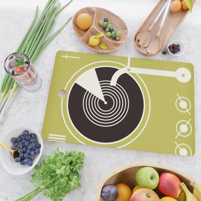 Vintage Record Player Cutting Board Gallery Image 2