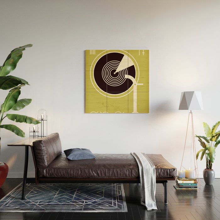 Vintage Record Player Wood Wall Art Gallery Image 2