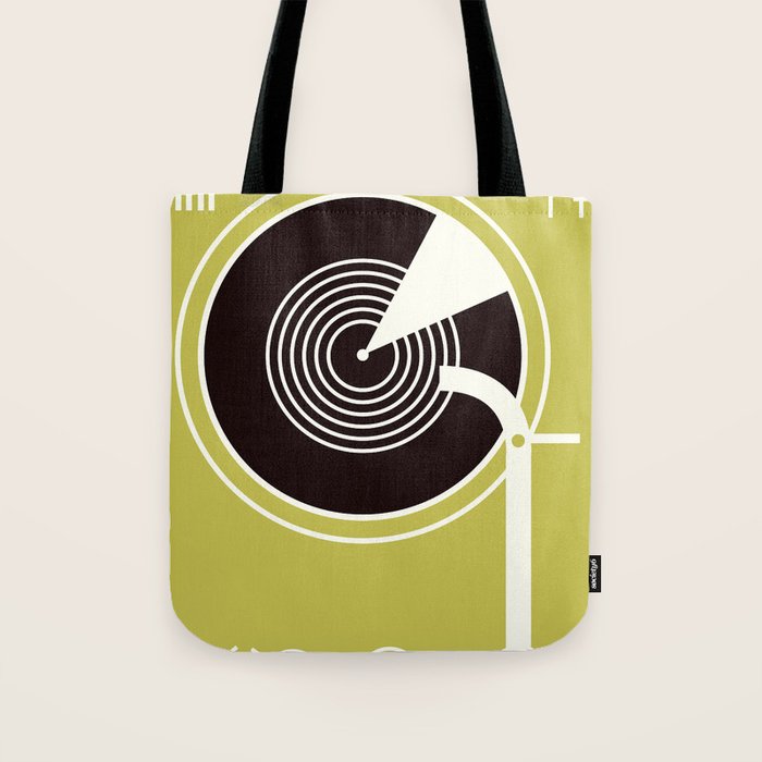 Vintage Record Player Tote Bag Gallery Image 1