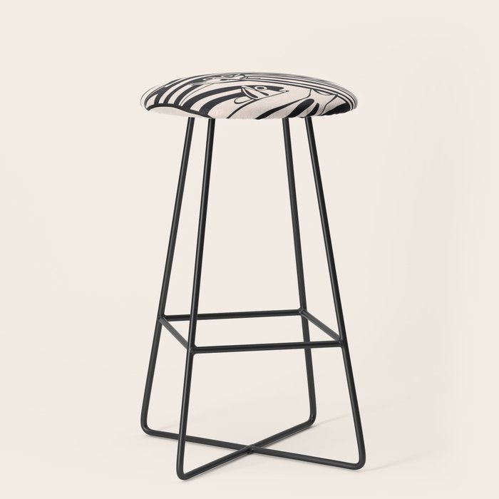 Abstract Fish Pattern Stool Gallery Image 1
