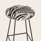 Abstract Fish Pattern Stool Gallery Image 2
