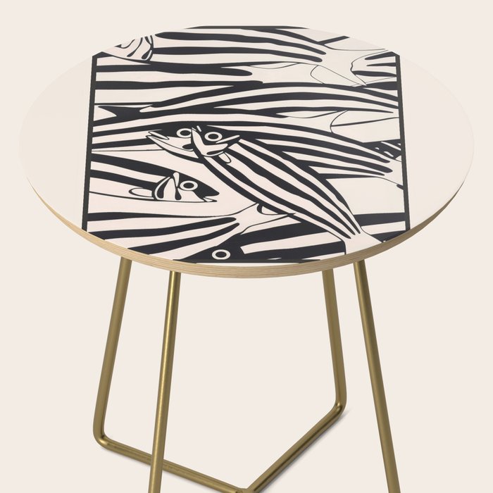 Abstract Fish Pattern Side Table Gallery Image 2