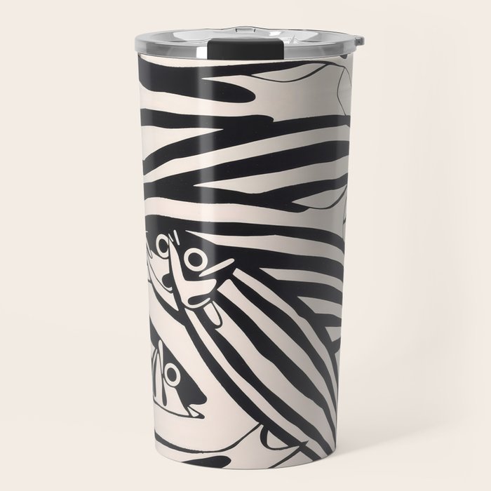 Abstract Fish Pattern Travel Mug Gallery Image 1