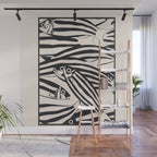 Abstract Fish Pattern Wall Mural Gallery Image 1