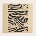 Abstract Fish Pattern Wood Wall Art Gallery Image 1